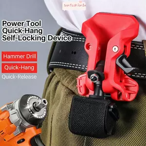ITRUMPET Dụng Cụ Điện Treo Eo, Phát Hành Nhanh Kẹp Đai Giá Đỡ Máy Khoan Tự Khóa, Lưu Trữ Di Động Độ Cứng Cao Móc Nhanh Dụng Cụ Tổ Chức Đa Năng