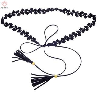 Dây Thắt Lưng Phong Cách Boho Cổ Điển Cho Váy, Phiên Bản Hàn Quốc Có Dây Thắt Luôn Trắng Cao Cấp