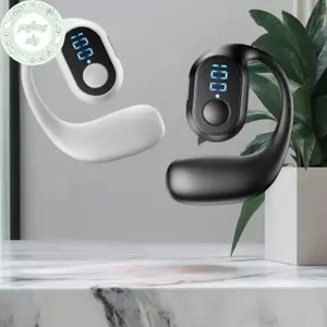 PUSKY 180° Xoay HiFi Stereo Chống Nước Không Dây Dẫn Truyền Không Dây Tai Nghe Đơn Đeo Tai Nghe Giảm Tiếng Ồn Tai Nghe Có MIC VN