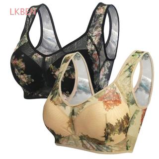 Quần Lót Và Áo Ngực Ren Cho Phụ Nữ, Chất Liệu Nylon Thoáng Khí, In Hoa Phù Hợp Mùa Hè
