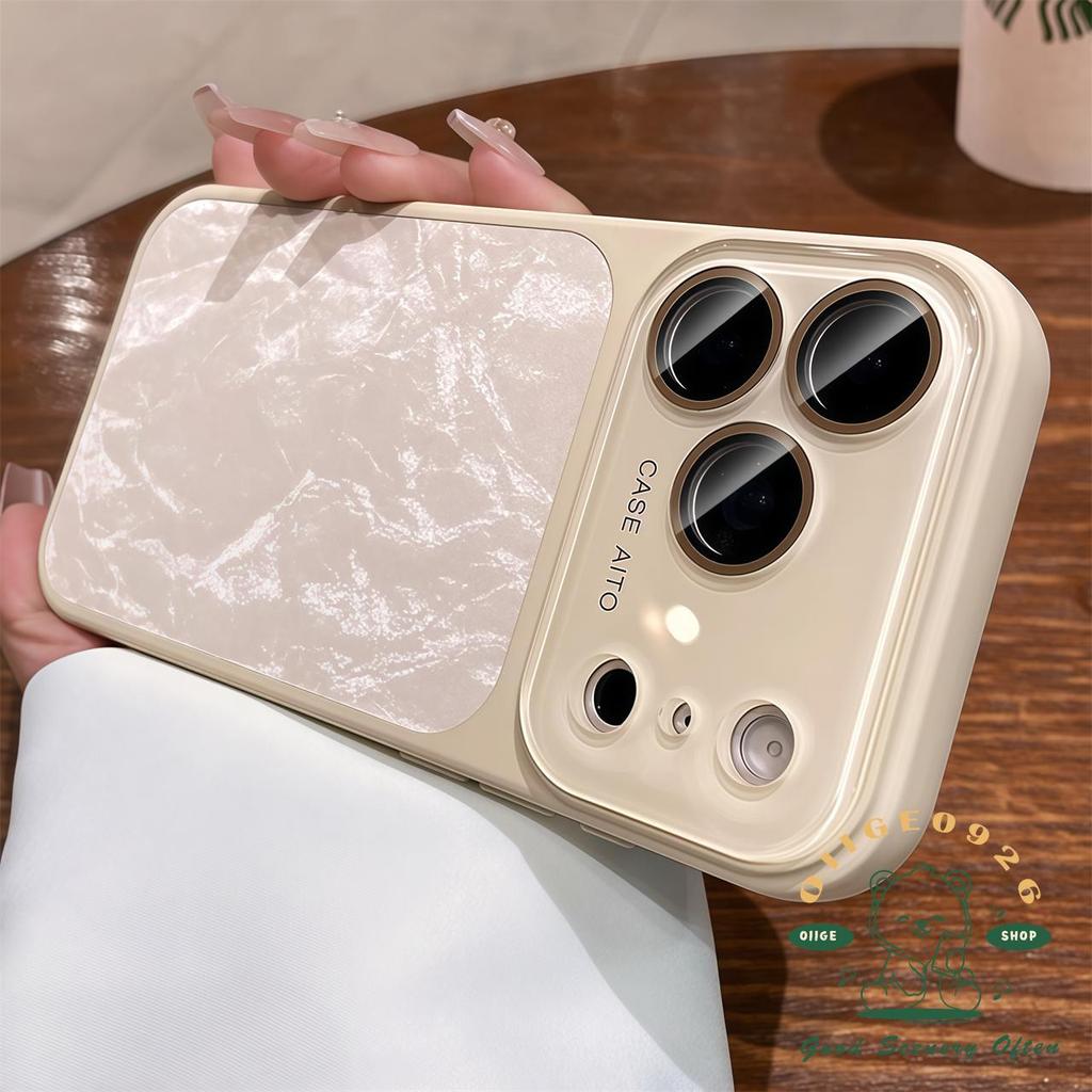【 Ốp lưng iPhone17 】 Vỏ điện thoại từ tính họa tiết núi tuyết lỏng chống rơi iPhone17 Pro Max 16 15 14 cho vỏ iPhone Vỏ mềm silicon TPU chống sốc