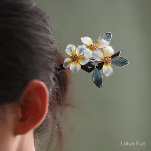Kẹp Tóc Hanfu Sườn Xám Cổ Điển từ Gỗ Đàn Hương Handmade - Phụ Kiện Tóc Nữ Đẹp