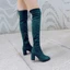 VNMZG34-39 Giày Bốt Co Giãn Kích Thước Lớn Over-the-Knee Matte Da Lộn Mỏng Hơn Nhìn Đẹp Chân Bên Dây Kéo Rider Giày Sau Trang Trí Buộc Dây