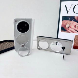 Bản lề từ tính Vỏ cứng mờ cho OPPO Find N6 N5 N3 N2 Vỏ nhẫn có giá đỡ xoay Vỏ chống sốc