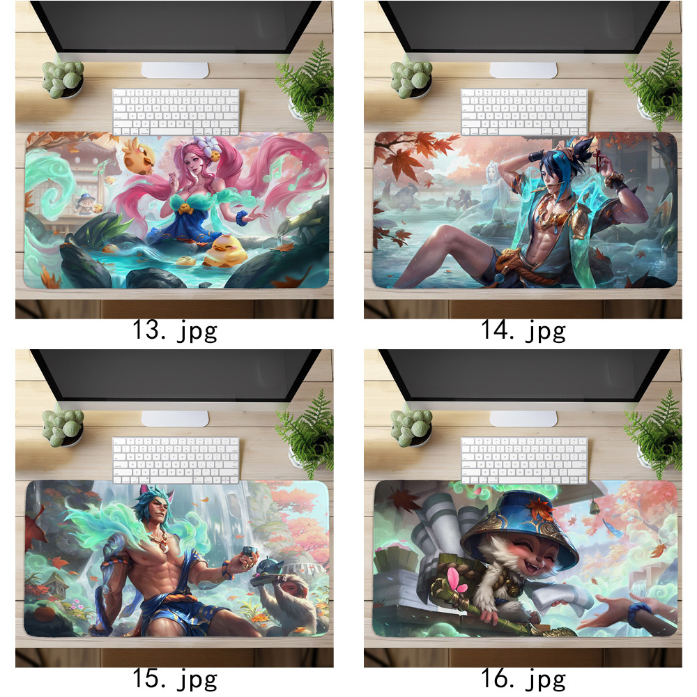 Tấm lót chuột Liên Minh Huyền Thoại In nghệ thuật Bàn phím máy tính Bàn phím (60x30cm / 80x40cm)