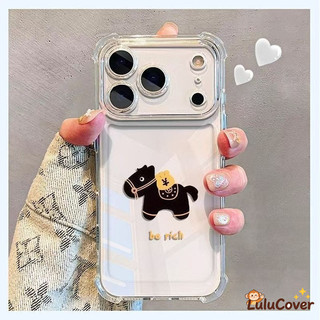 Ốp Lưng Pony Năm Mới Cho Google Pixel 10 9 Pro XL 8 Pro 8A 7 Pro 7A 6 Pro 6A 5G 4G Vỏ Điện Thoại Làm Giàu Phim Hoạt Hình Ngựa Trong Suốt Vỏ Mềm Ốp Lưng