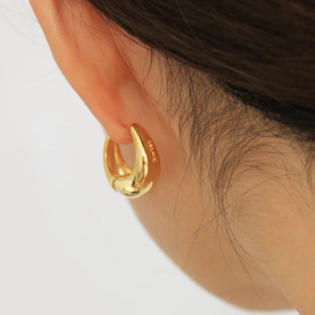 Bông tai nữ đồng thau mạ vàng, style cổ điển từ CELI