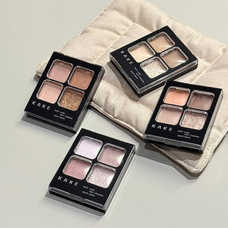 KAKE Eye Shadow Neutral Matte Earth Tone Eyeshadow Palette Người mới bắt đầu với 4 sắc thái Thích hợp cho bảng phấn mắt trang điểm nhẹ