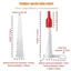 NOTE1 10 / 20 Cái Mở rộng vòi phun Caulking, Ống mềm và cứng có nắp caulk, Ứng dụng bịt kín nhựa tiết kiệm caulk đa năng Bộ phận công cụ đầu chuyển đổi cong