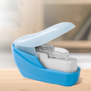 Máy bấm kim bấm kim Mini Thiết bị đóng sách nhỏ gọn và nhẹ cho văn phòng tại nhà An toàn cho trẻ em