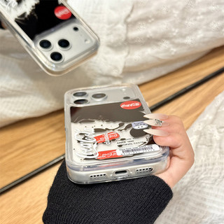 Ốp điện thoại sáng tạo chai Coca-Cola nổi cho iPhone 17 16 15 14 13 12 11 Pro Max X XR XS Cover
