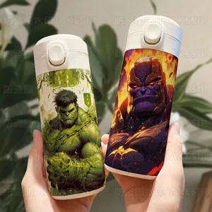 Marvel Comics Hulk Cốc cách nhiệt Di động Chai nước làm đẹp cao bằng thép không gỉ Ấm siêu tốc Quà tặng sinh nhật