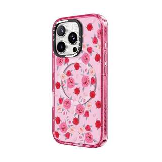 CASECASE X Hồng Hồng Hồng Hồng Hồng Fizz Màu Trong Suốt Cứng Từ Hút Tác Động Dành Cho Apple IPhone 12 13 14 15 16 17 Pro Max Air Plus Có Hộp