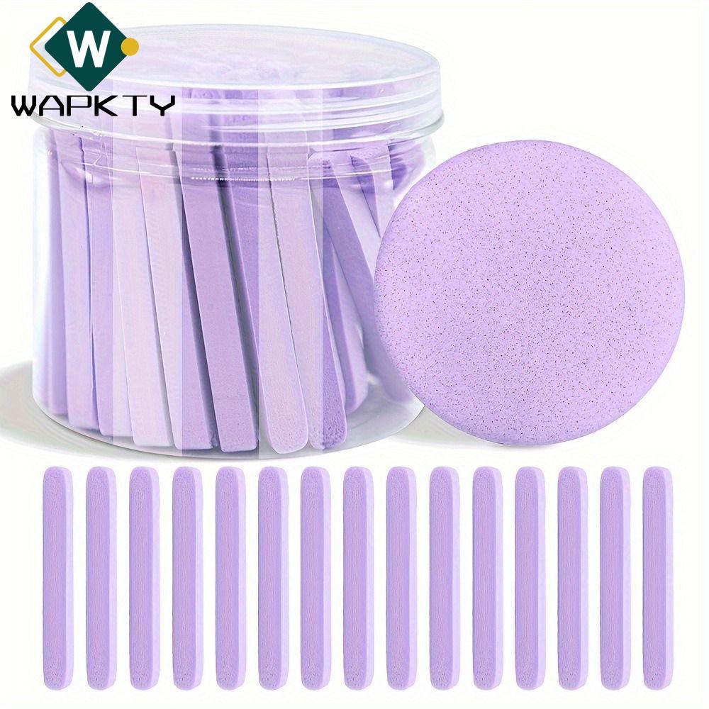 WAPKTY 50 Cái / bộ Miếng Bọt Biển Mặt, Miếng Bọt Biển Rửa Mặt Dùng Một Lần Đóng Hộp, Miếng Lót Cotton Làm Sạch Da Mịn Nén Cho Mọi Loại Da