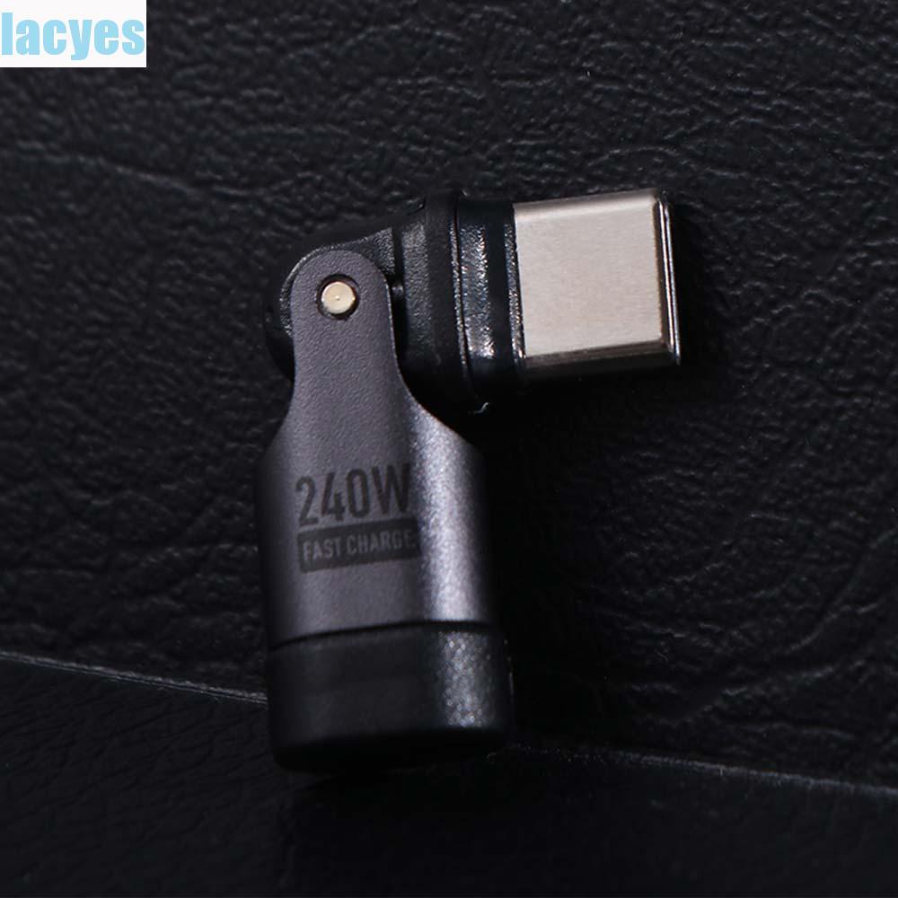 LACYES Bộ chuyển đổi USB-C 240W/USB-A nữ 180° truyền dữ liệu nhanh, sạc nhanh
