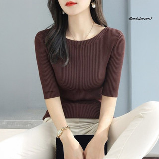 Cửa hàng tốt nhất | Áo thun nữ đa năng, sành điệu với thiết kếSlim Fit nửa tay, cổ tròn phù hợp mặc hàng ngày phong cách Đông Nam Á