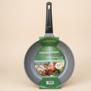 Chảo Chống Dính Phương Trang 26cm – Nhôm Đúc Nguyên Khối, Bền Nhiệt, Phù Hợp Bếp Gas/Hồng Ngoại