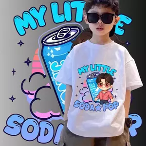 Trẻ Em, SAJA Soda, K-Pop Săn Quỷ, 8 Màu, Ngoại Cỡ, Phông Bé Trai