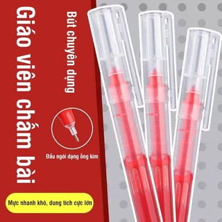 Combo 30 bút bi đỏ ngòi 0.5mm viết mượt, mực khô nhanh không lem, đồ dùng học tập cho học sinh