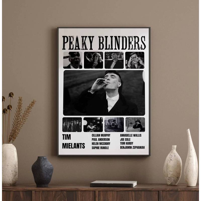 Peaky Blinders TV Play Classic Pop Poster In Canvas Tranh Treo Tường Nghệ Thuật Hình Ảnh Phòng Khách Rạp Chiếu Phim Trang Trí Nhà