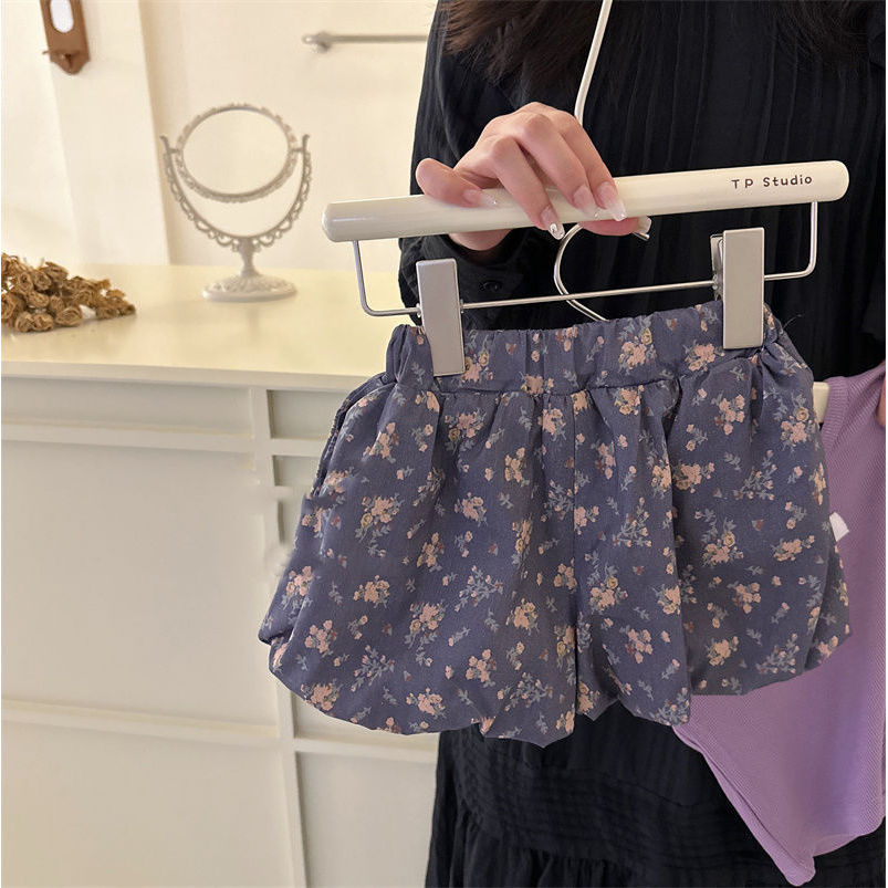 Bộ áo Vest bé gái mùa hè phong cách ngắn hoa 80-130 Size IIEF