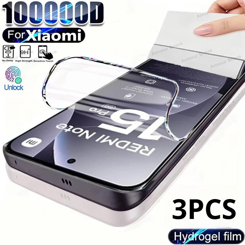 3 Bộ Phim Hydrogel Mềm HD Cho Redmi Note 15Pro + 15Pro 15 Chống Gián Điệp Riêng Tư Chống Ánh Sáng Xanh Bảo Vệ Màn Hình Cho Redmi Note 15 Pro + Pro 5G 4G Matte Frosted Film