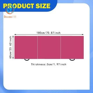 Thảm tập thể dục Dovewill gấp gọn, chống trượt, da PU chống thấm nước
