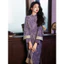 Qipao tím sườn xám mỏng, phong cách Trung Hoa vintage, phù hợp cho thu đông