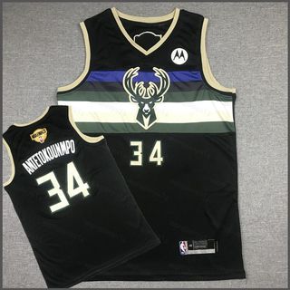 Áo jersey cổ điển Milwaukee Bucks số 34 Antetokounmpo - Phiên bản kỷ niệm