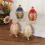 JUNYUE88US Đồ trang trí trứng Phục sinh, Hộp lưu trữ trang sức hình quả trứng bằng hợp kim kẽm cổ điển, Trang trí tủ quần áo Phong cách chân cao Hình quả trứng Vòng cổ lọ lưu trữ