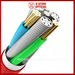 Cáp sạc đa năng 3 trong 1 bọc dù, dây sạc Type C/LN/Micro, sạc nhanh cho điện thoại thông minh - DS3D01