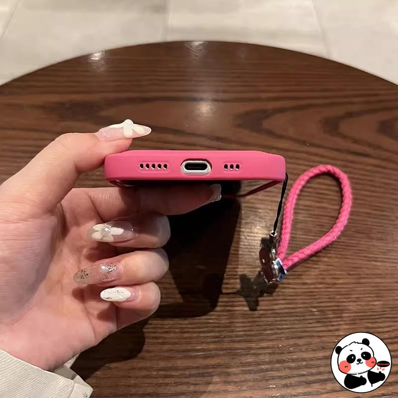 Ốp điện thoại có dây buộc cỏ ba lá bốn lá cho OPPO A38 A98 A80 A79 A78 A77 A77S 2022 A60 A58 A54 A54S 5G 4G Vỏ mềm chống sốc màu kẹo dễ thương