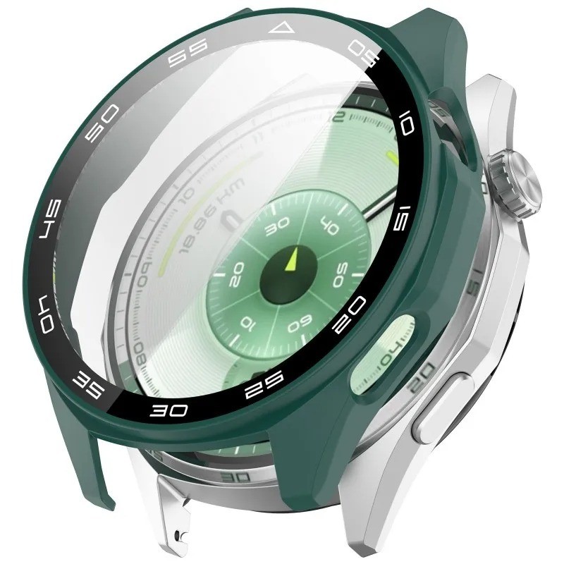 Ốp Bảo Vệ Có Màn Hình Kính Cường Lực Bảo Vệ 2 Trong 1 Cho Huawei GT6 46mm Có Cân Ốp Lưng Cho Huawei Watch GT6 Phụ Kiện Vỏ Đồng Hồ