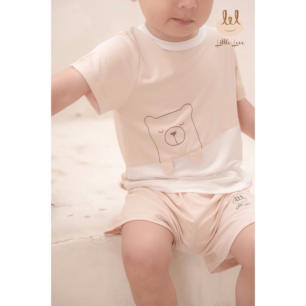 BỘ CỘC TAY VẢI SỢI TRE PHỐI THÂN [ SIÊU MỀM, MÁT, MỊN CO DÃN VÀ THẤM HÚT TỐT] SZ 6/9M - 4Y (HCT11)