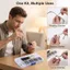 FUHUIOT 500 Chiếc Bộ Dụng Cụ Sửa Chữa Kính, Vỏ Chống Trơn Trượt Hỗ Trợ Mũi Kính Mắt Khung Bảo Trì, Nhíp Sáng Tạo Kim Loại Di Động Kính Mát Tua Vít Các Loại Quang