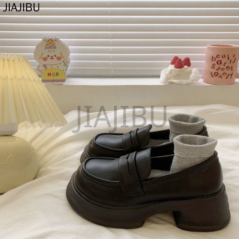 Size 34-46 Giày Lười Kiểu Anh, Mũi Tròn, Gót Dày, Chống Trơn Trượt. 45 Giày Nữ Cỡ Lớn Kiểu Lolita, Đồng Phục Học Sinh, Phong Cách JK Nhật Bản. 44 Korean Fashion Casual Mary Jane Shoes 43 Giày Da Mờ Kiểu Công Chúa Pháp Dành Cho Bé Gái 42 41