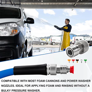 Bộ kết nối nhanh vòi nước sân vườn chống gỉ hạng nặng Thiết kế tiện dụng, tay cầm thoải mái. Vệ sinh sân hiên