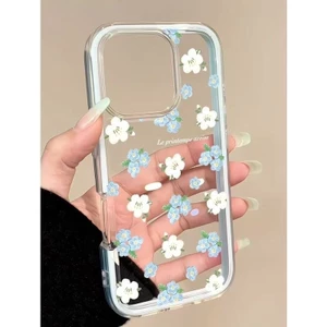 Bộ ba hoa tươi mát tràn màn hình, phù hợp với vỏ điện thoại 17/16 Pro Max, 15 Pro/14 Plus/13/12 Pro