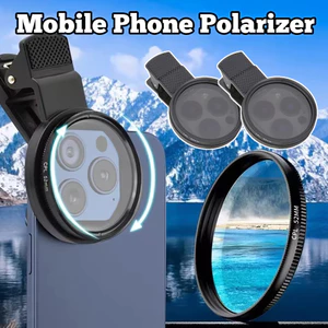 Bộ lọc phân cực ống kính chụp ảnh di động Clip-on Bộ lọc phân cực HD chống phản chiếu cho máy ảnh điện thoại