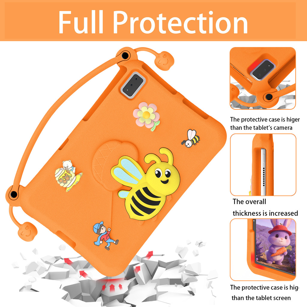 Ốp Lưng Cho Lenovo Tab One 8.7 "K9 2025 M11 Xiaoxin Pad 2024 11" M10 FHD Plus 2nd Gen 10.3 "K10 Idea 11inch Chất Liệu xốp EVA Chống Sốc Trẻ Em Vỏ Máy Tính Bảng