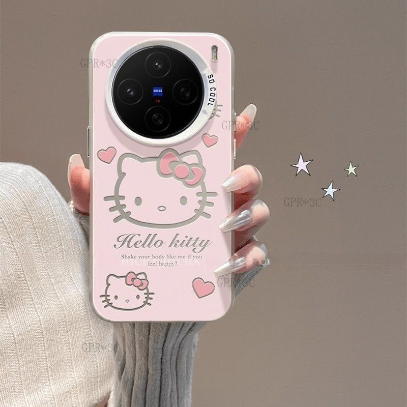 Ốp Lưng TPU Cho Vivo X300 / vivo x300 pro doodle Hoạt Hình Mèo Có Chân Đế Chống Sốc Vỏ Điện Thoại