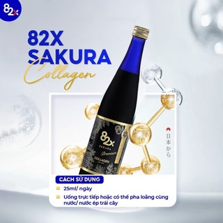 82X Collagen Sakura - Nước Uống Phiên Bản Cao Cấp Ngăn Ngừa Lão Hóa Da, Trẻ Hóa Toàn Diện (500ml/Chai)