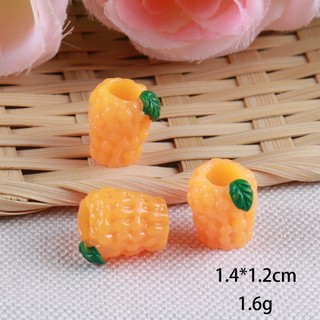 Set 12 Sticker/ Charm gắn dép trái cây dạ quang phát sáng