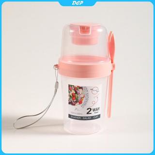 [DCP] CốC salad sữa chua yến mạch trái cây có nắp & muỗng hộp bento 2 lớp bát tập thể dục [VN]