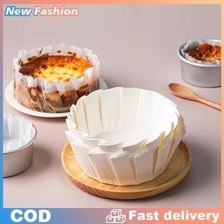 Có thể gập lại basque Cheesecake Mold-Khay giấy chống dầu dùng một lần để nướng