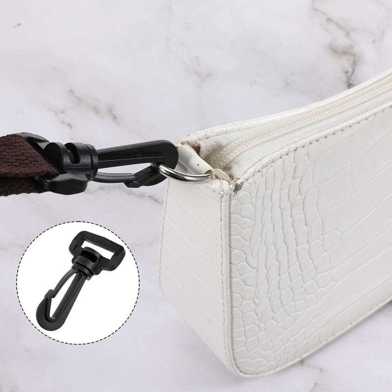12 Chiếc Móc Xoay Nhựa Cho Ví Móc Khóa Và Dây Buộc, -Trang Trí Khóa Nhựa Cho Đồ Thủ Công DIY Thay Thế