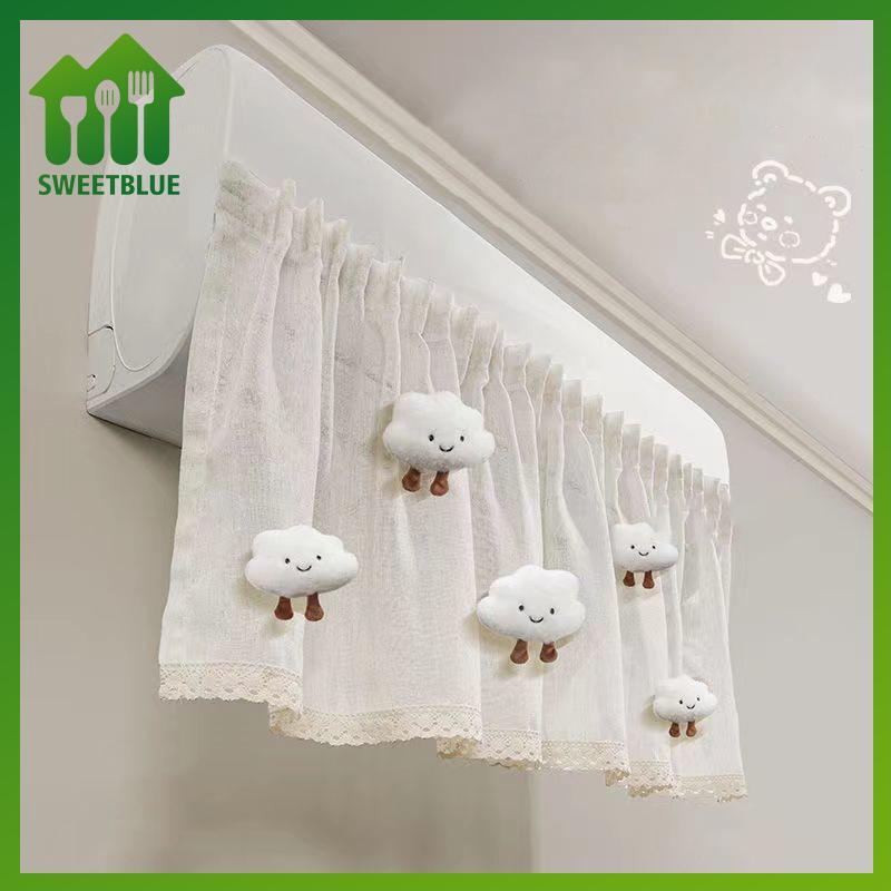SWEET Chống gián tiếp Thổi Điều Hòa Không Khí Bộ Kính Chắn Gió Chống Bụi Dễ Thương Hướng Dẫn Gió Rèm Không Đục Lỗ Có Thể Thu Vào n