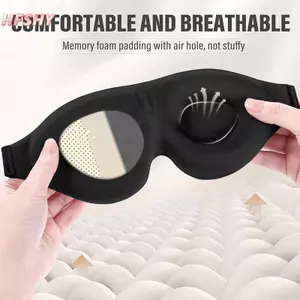 HFSHY 3D Ngủ Mắt Bịt Mắt Cho Unisex Mềm Mệt Mỏi Giảm Mắt Tự Nhiên Ngủ Mù Miếng Dán Mắt Dụng Cụ Chăm Sóc Da VN