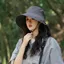 Mũ chống nắng mùa hè ESSENCEH, Mũ chống nắng nữ có thể điều chỉnh, Mũ đi bộ đường dài ngoài trời vành rộng