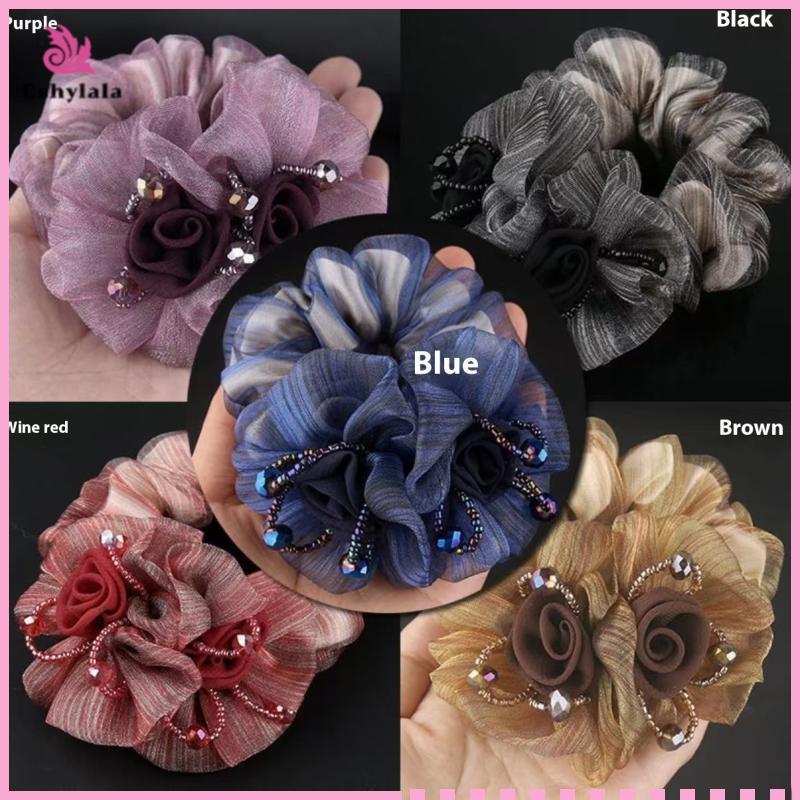 Eshylala Scrunchie Dây Cao Su Thanh Lịch cho Đội Đầu và Buộc Tóc